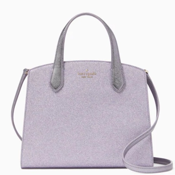 kate spade Bags Kate Spade Lilac Frost Glitter Tinsel 222 Satchel